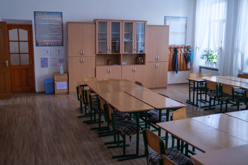 O clasă a Liceului nr. 1 din Ciudei