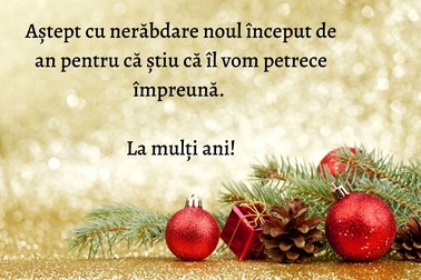 Mesaje și urări pentru Anul Nou