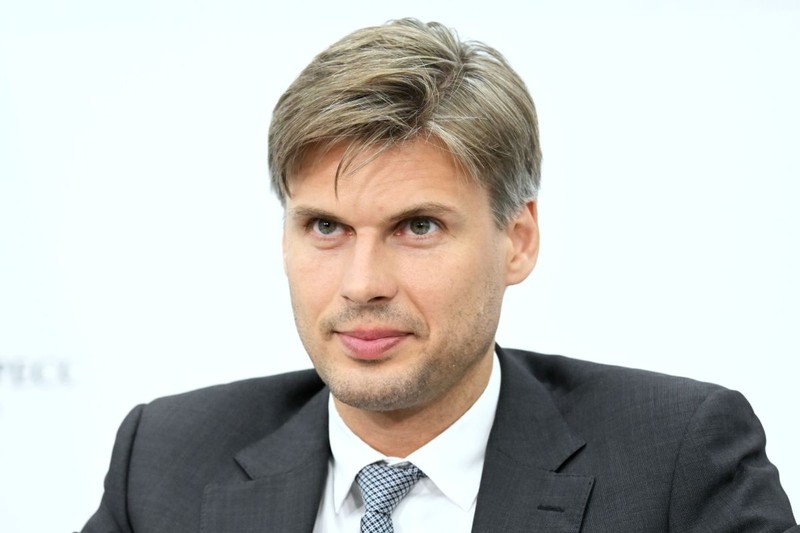 8456014 14.06.2023 SPIEF-2023. LET'S GO: Integrated Unmanned Freight Transport Hits the Motorway for the First Time. Dmitriy Bakanov, Deputy Minister of Transport of the Russian Federation. Ilya Pitalev / RIA Host Photo Ag