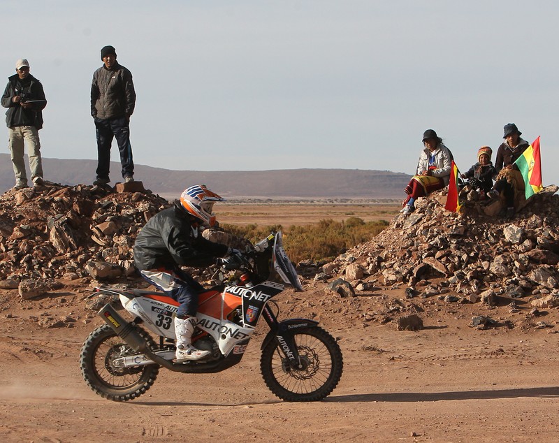 Mani Gyenes, singurul român din Dakar, locul 22 în etapă și pe 14 la general, la clasa moto / FOTO