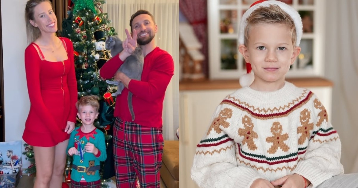 Dani Oțil a împodobit bradul alături de familia sa