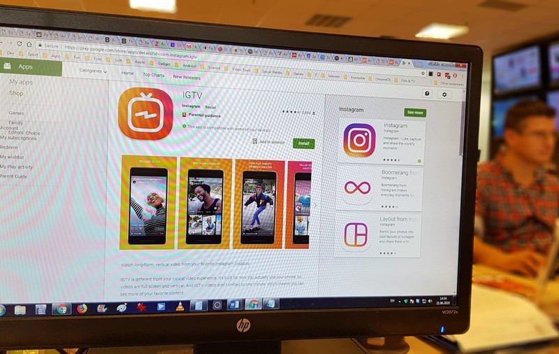 Instagram lansează un concurent pentru YouTube. IGTV se bazează pe celebrități online și are aplicații separate