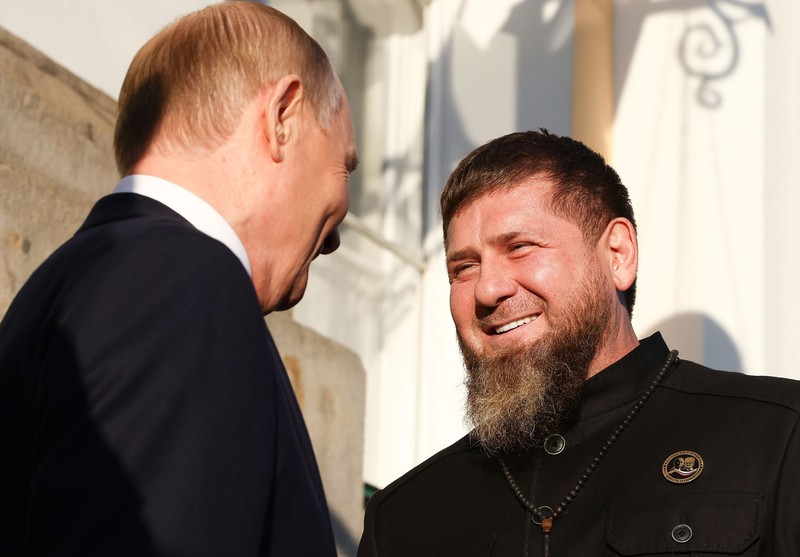 Vladimir Putin și Ramzan Kadyrov. Foto: Hepta