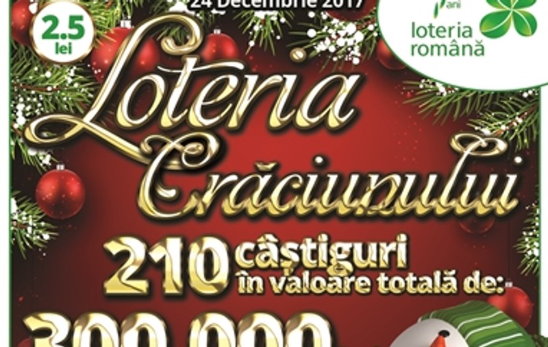Loteria Crăciunului s-a lansat și pune la bătaie premii de 300.000 de lei