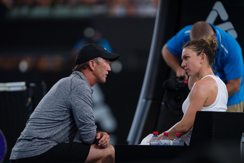 Darren Cahill și Simona Halep