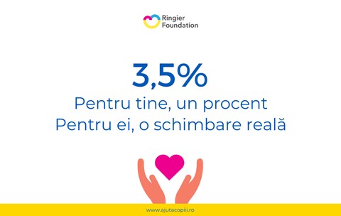 Donează 3,5 la sută din impozit către Fundația Ringier și, astfel, îi ajuți pe copiii bolnavi. Dragoș a primit din donații, prin intermediul fundației, 1.500 de euro pentru un căruț rulant electric și 11.000 de lei pentru o baie nouă, adaptată nevoilor lui