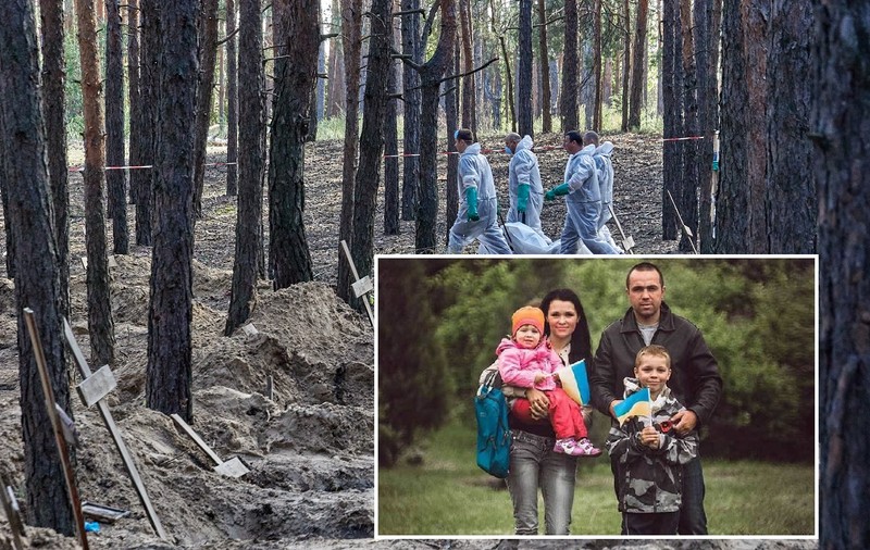 O ucraineancă și-a recunoscut soțul ucis de ruși și aruncat în groapa comună de la Izium când i-a văzut mâna într-o fotografie devenită virală