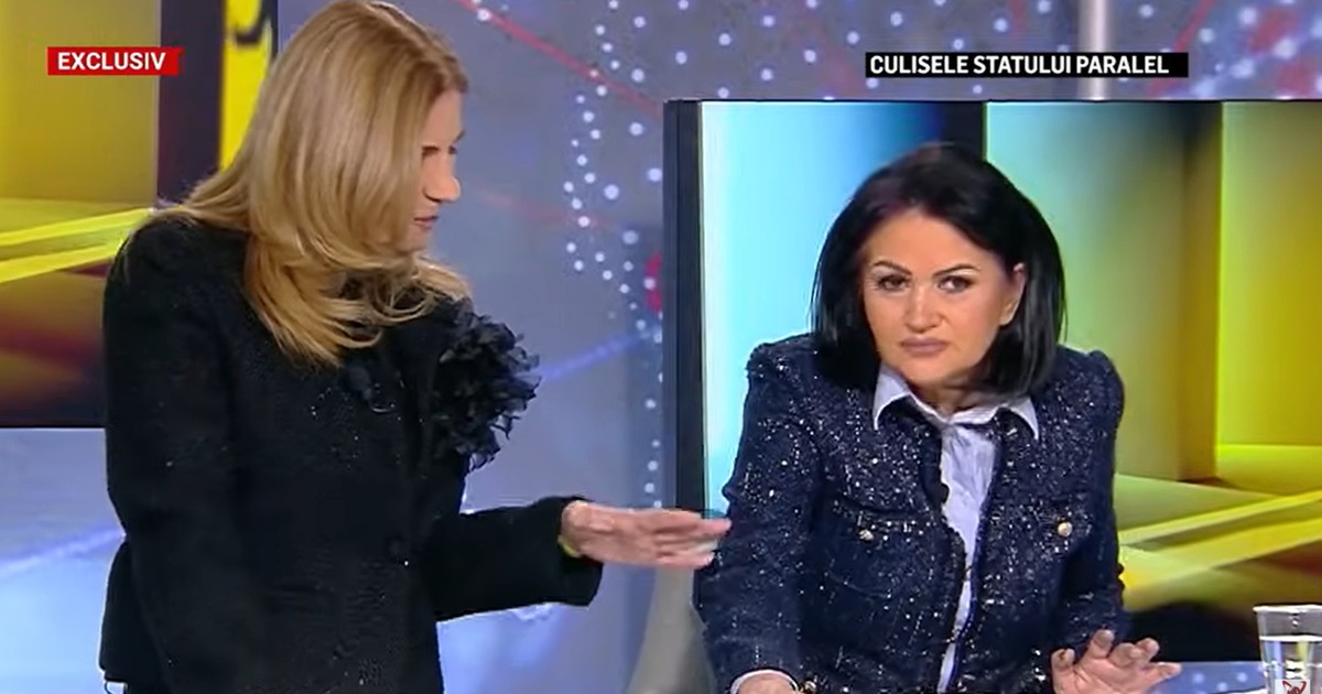 Doamna Raisa - in dreapta, in studioul Realitatea plus, alaturi de Anca Alexandrescu - in stanga