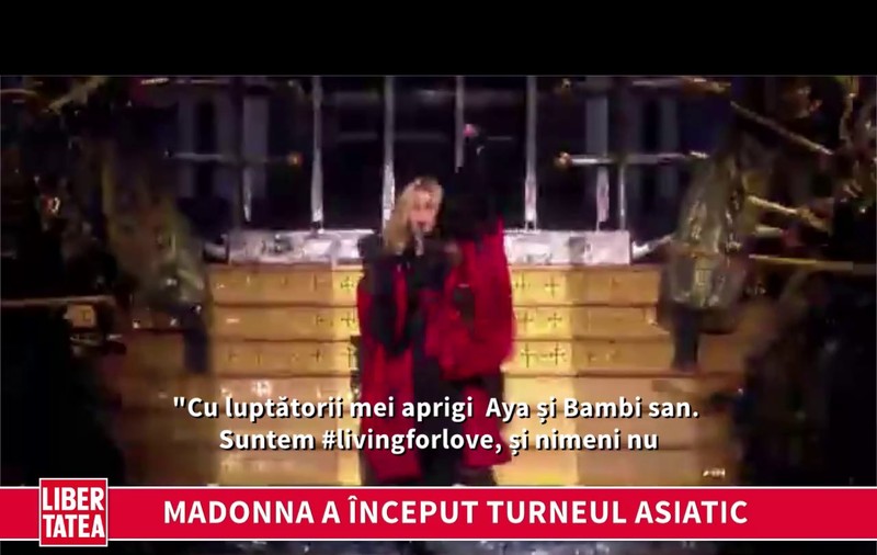 Madonna a început turneul asiatic | VIDEO