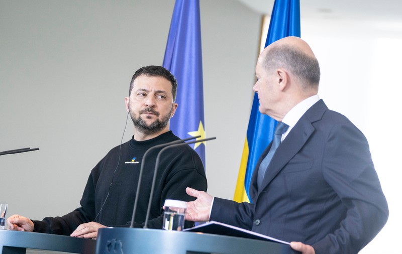 Zelenski, la Berlin: Putem face chiar în acest an ca înfrângerea Rusiei să fie „ireversibilă". Ce asigurări i-a dat Scholz