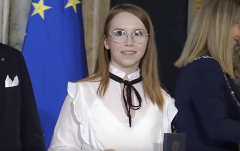 O româncă a fost premiată de președintele Italiei. "Sunt extrem de fericită, mai ales că am înfruntat obstacolul limbii"