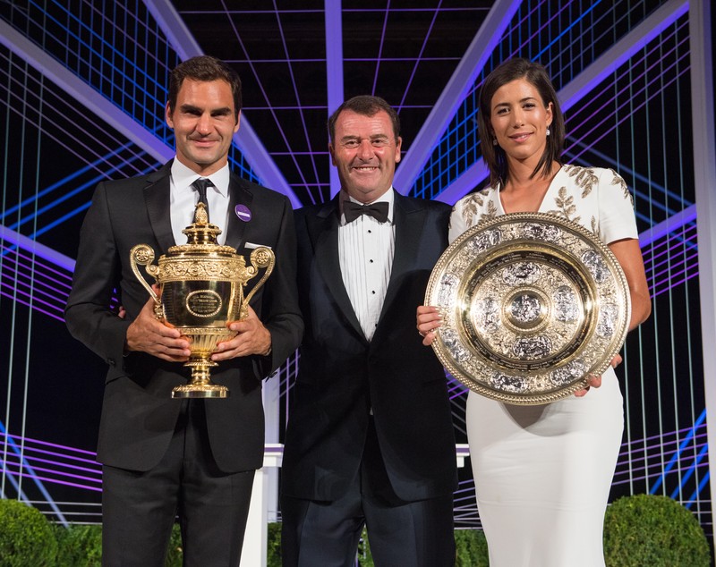 Garbine Muguruza l-a eclipsat pe Roger Federer la Balul Campionilor de la Wimbledon | GALERIE FOTO