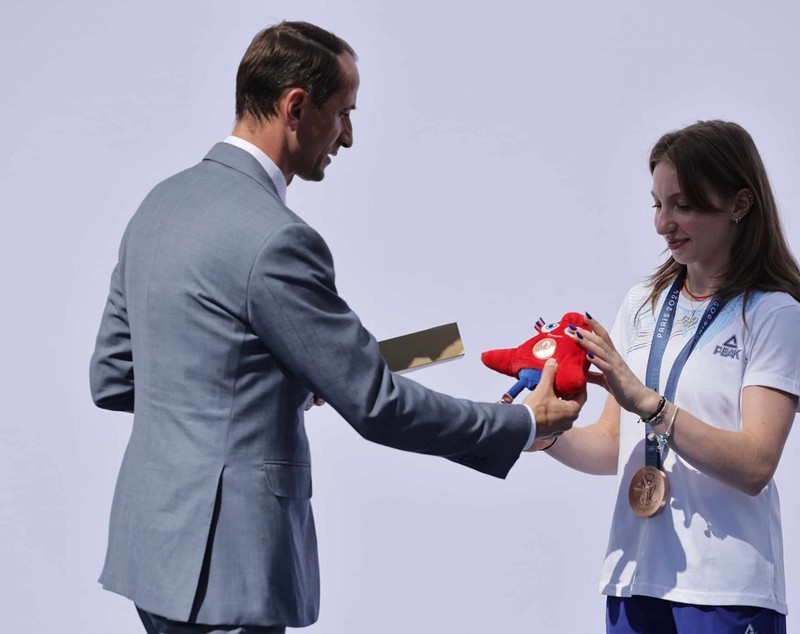 Ana Maria Bărbosu a primit medalia de bronz de la Jocurile Olimpice. Ceremonia a avut loc la Casa Olimpică din București