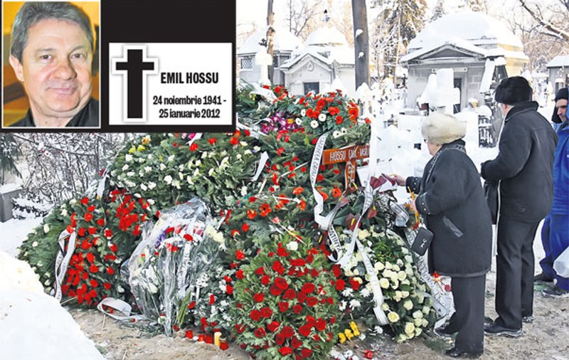 Catrinel Dumitrescu, la înmormântarea lui Emil Hossu: «Nu mă lăsa, Milu!»