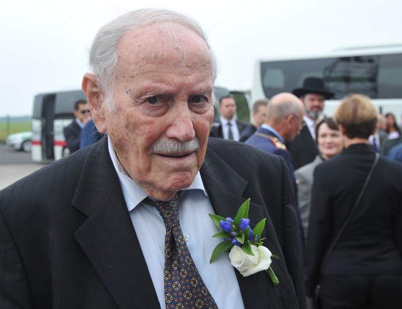 Shmuel Lalkin, şeful delegaţiei Israelului la JO din 1972, a participat la comemorare de acum doi ani, de la Munchen / Foto: EPA