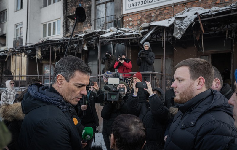 Premierul spaniol Pedro Sanchez, în vizită la Kiev: „Suntem aici pentru a-i arăta lui Putin că Ucraina rezistă”