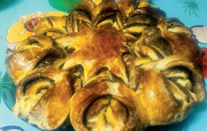 Rețetă de cozonac floare de ciocolată
