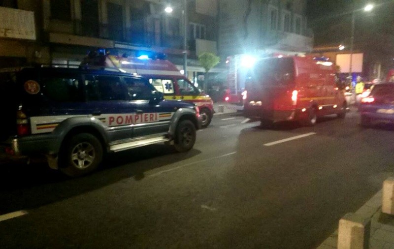 Incendiu la subsolul unui bloc de pe Calea Victoriei