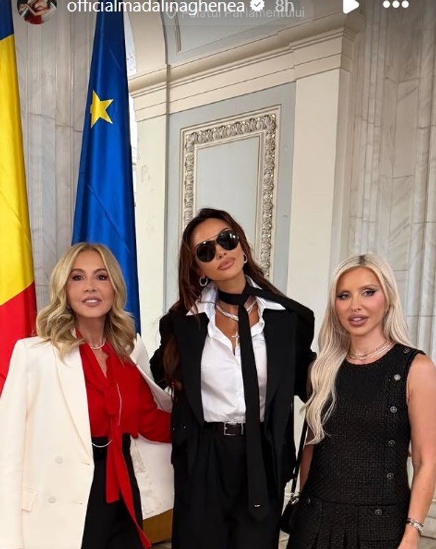Cum au apărut Mădălina Ghenea și Adelina Pestrițu la Palatul Parlamentului, unde Anastasia Soare și-a lansat cartea: „O femeie care inspiră”