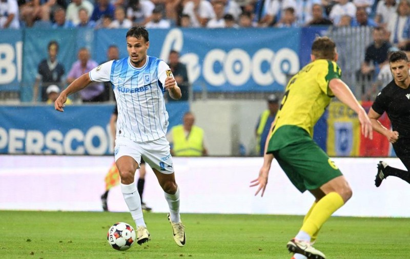 Universitatea Craiova a câștigat meciul retur cu Vitebsk cu 1-0 și merge mai departe în turul 2 preliminar din Liga Campionilor