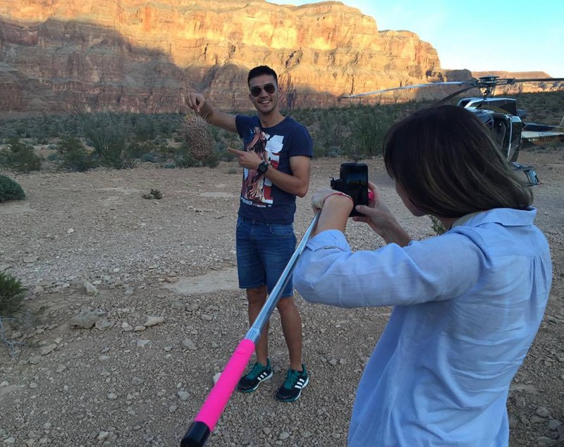 Când începe Indian Wells va fi mai greu! Simona Halep se simte bine în SUA. ^Constănțeanca a ”survolat” Marele Canion / FOTO
