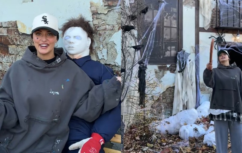Cum și-a decorat Antonia casa de Halloween. Doar în filmele horror mai vezi așa ceva