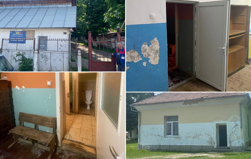Cealaltă față a problemelor din Educație, dincolo de grevă. Într-un oraș din județul Cluj, o școală stă să cadă, iar Consiliul Județean promite de 7 ani renovarea. „Nimeni nu dă doi bani pe copiii ăștia”