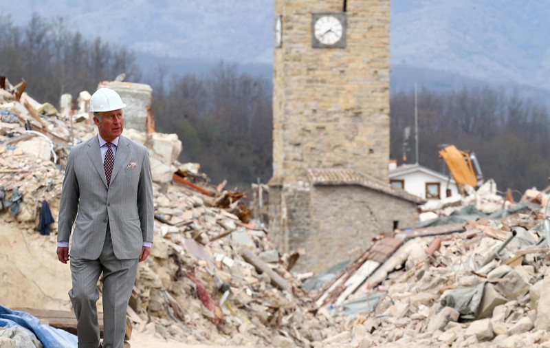Prințul Charles a vizitat Amatrice. Cum arată orașul la aproape șapte luni de la cutremurul devastator