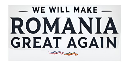 Marca „We Will Make Romania Great Again”.