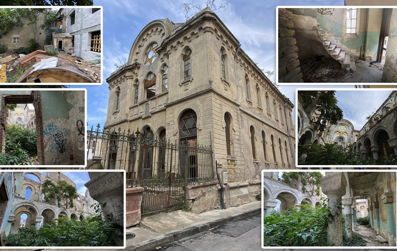 Sinagoga din Constanța, ruina de la malul mării. Clădirea comunității evreiești e în pericol de prăbușire, dar urmează să fie readusă la viață cu două milioane de euro