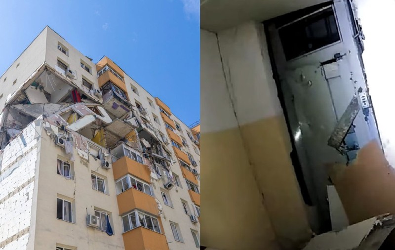 Blocul din Rahova afectat de explozie