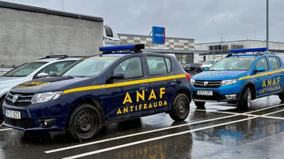 Fiscul, executat silit pentru o datorie de 1.800.000 de lei. 50 de mașini ale ANAF București au fost puse sub sechestru