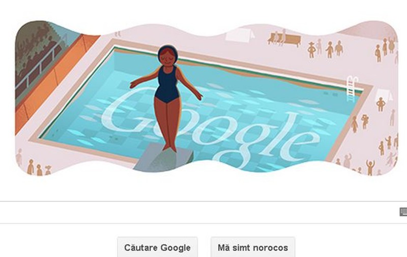 Google și-a schimbat logo-ul pentru proba de sărituri în apă la Jocurile Olimpice 2012
