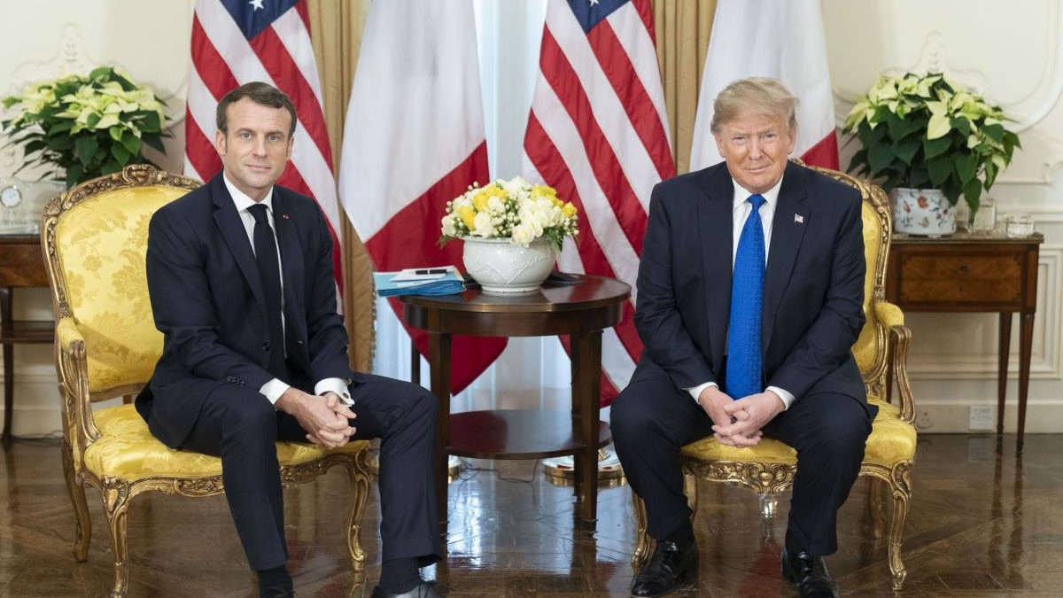 Macron și Trump s-au contrat într-o conferință de presă FOTO: Hepta