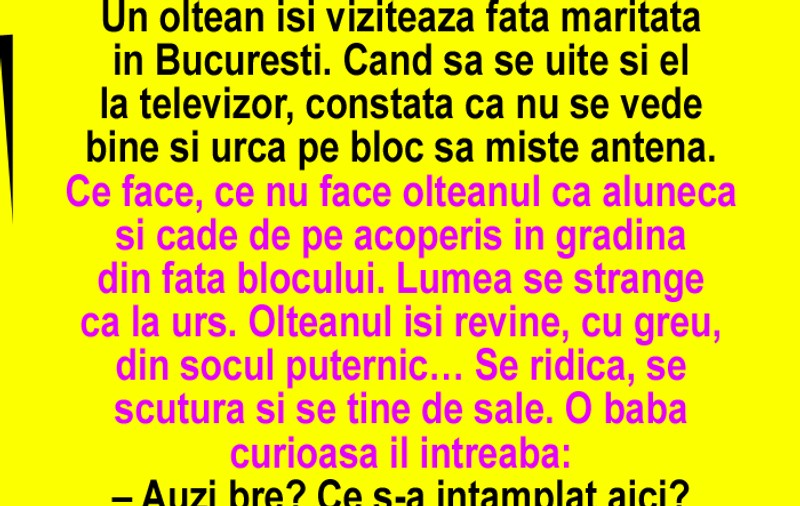 BANC: Un oltean la București
