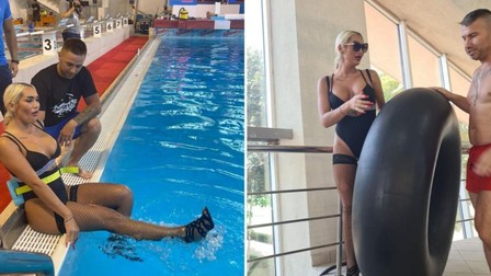 Margherita de la Clejani se antrenează în bazinul de la Bacău. Foto: Antena 1