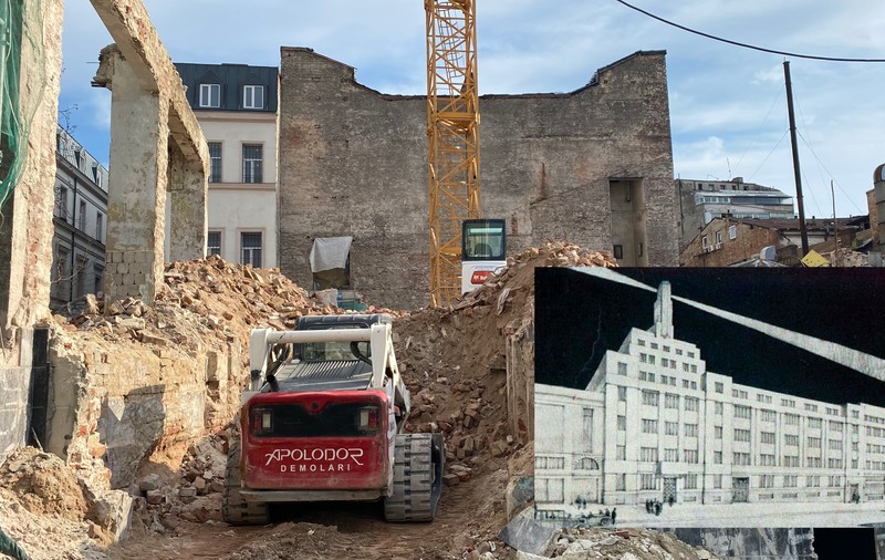 O clădire de poveste pentru presa românească, „Palatul Adevărul”, a fost pusă de tot la pământ, după 123 de ani: „Nu am timp să vorbesc despre asta”
