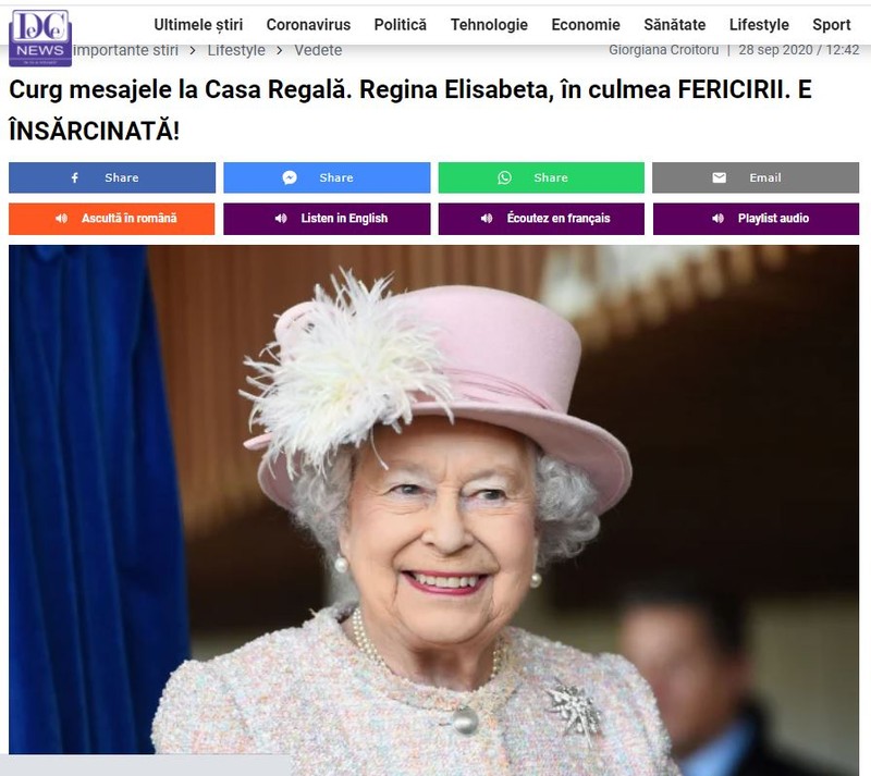 Articol postat marți, 29 septembrie, pe site-ul DC News