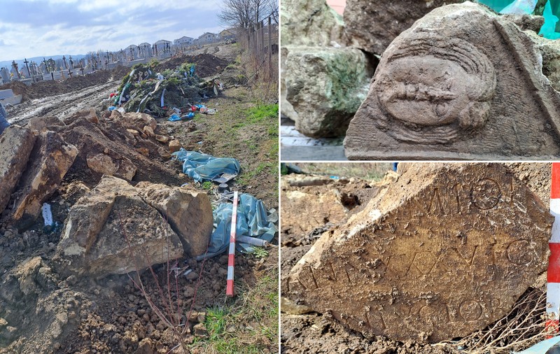 Autoritățile din Alba, după ce un gropar a spart cu excavatorul un sarcofag roman din epoca lui Traian: „Ce înseamnă valoare universală? Că vin marțienii să vadă sarcofagul?”