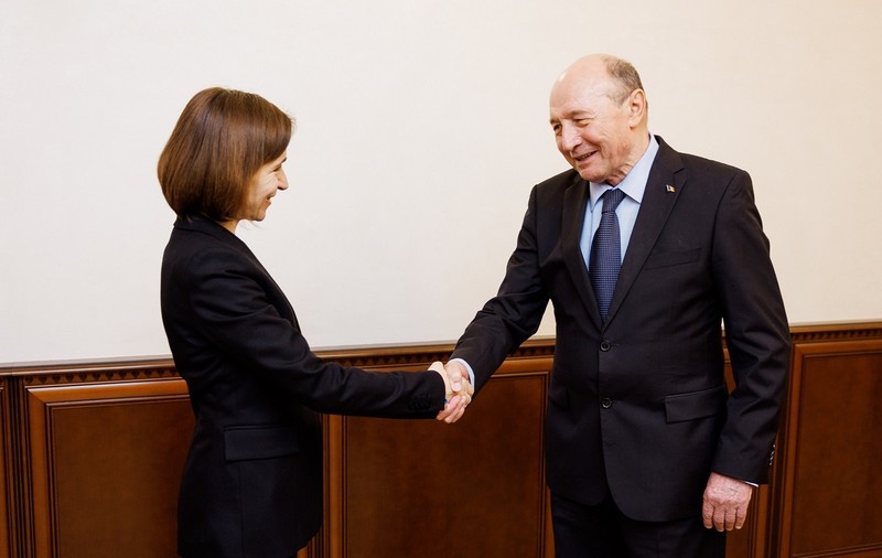 Traian Băsescu s-a întâlnit cu Maia Sandu, la Chișinău: „S-ar putea ca viitorul președinte al României să fie un președinte al unirii”
