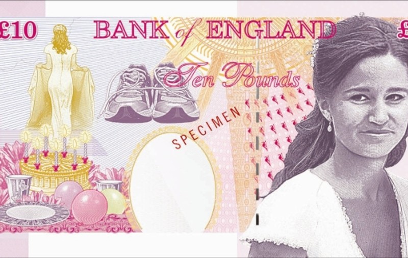 Britancii le vor pe Pippa și pe Keira Knightley pe bancnotele de 10 lire