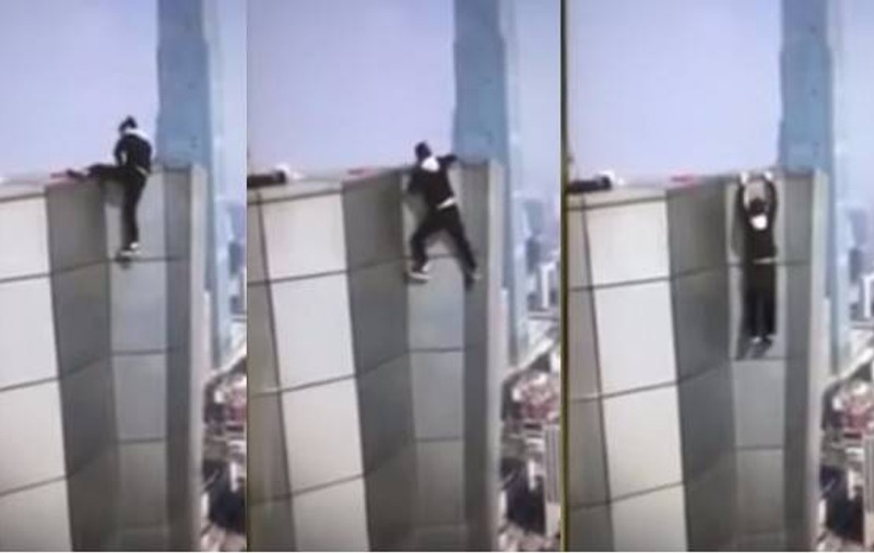 Chinezul Wu Yonging, cunoscut practicant de parkour, a murit. A căzut de la o înălțime de 200 de metri / VIDEO