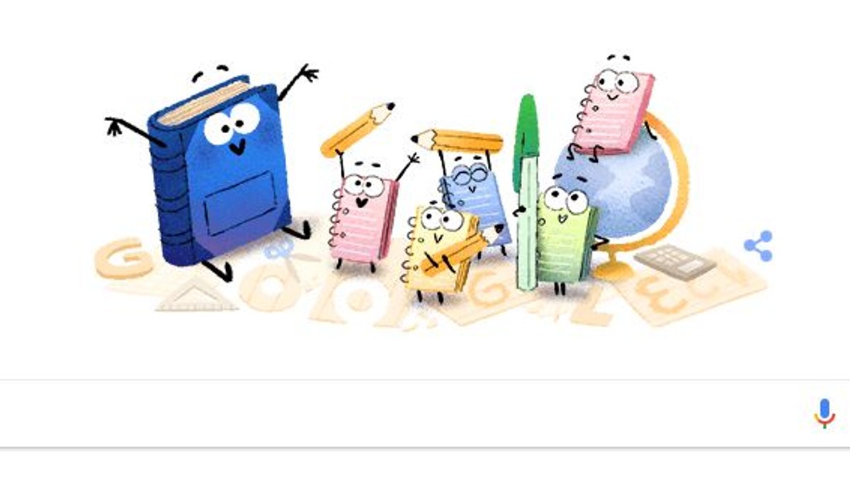 Prima zi de școală. Google sărbătorește începerea școlii cu un doodle special