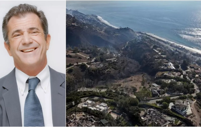 Gluma făcută de Mel Gibson când și-a văzut casa făcută scrum de incendiile din Los Angeles
