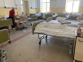 Așa arată salonul de la Spitalul de Infecțioase Iași