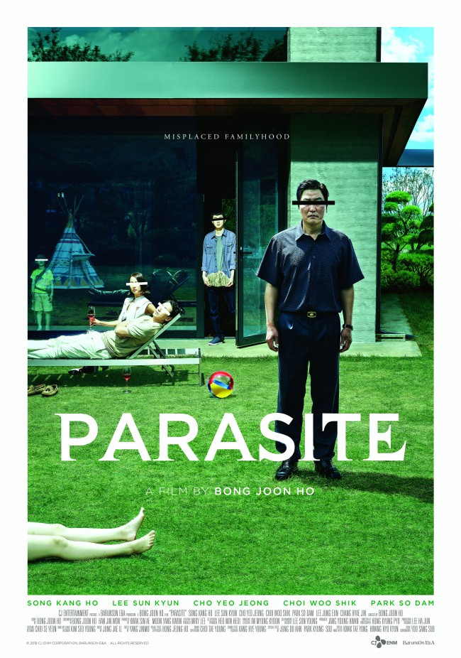 Afișul filmului „Parazit” (2019), care a câștigat „Palme d'Or” la Cannes și a luat Oscarul pentru cel mai bun film și pentru cel mai bun regizor | Sursa foto: Hepta