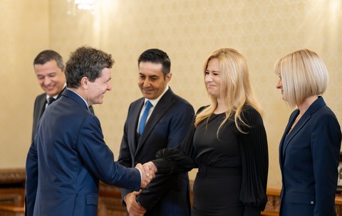 Nicușor Dan și delegația PSD de la consultările din septembrie FOTO Presidency