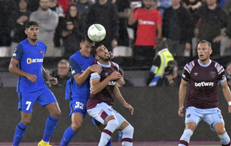 FCSB a pierdut la Londra, cu West Ham, după ce a condus 70 de minute