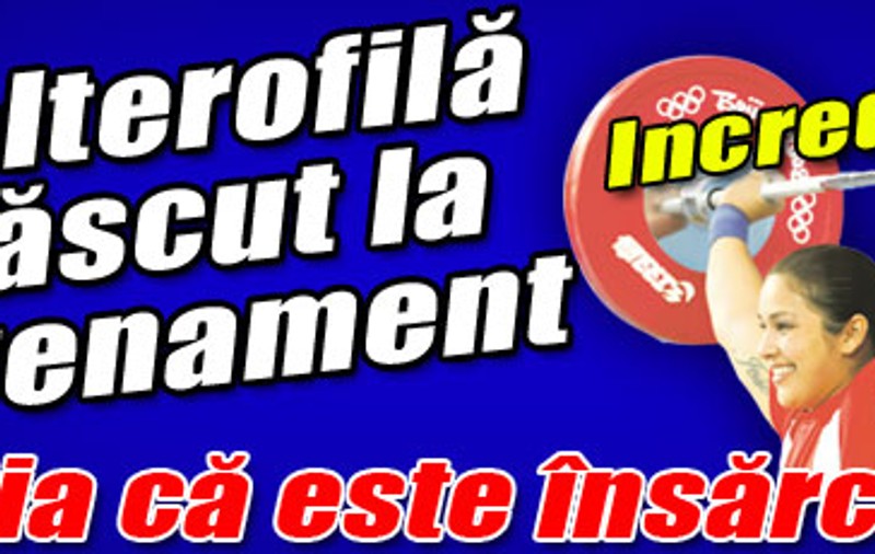 O halterofilă a născut prematur la un antrenament