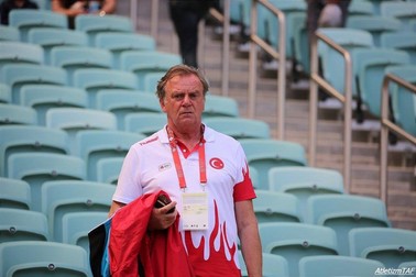 Carol Șanta, în tricoul Federației turce de atletism